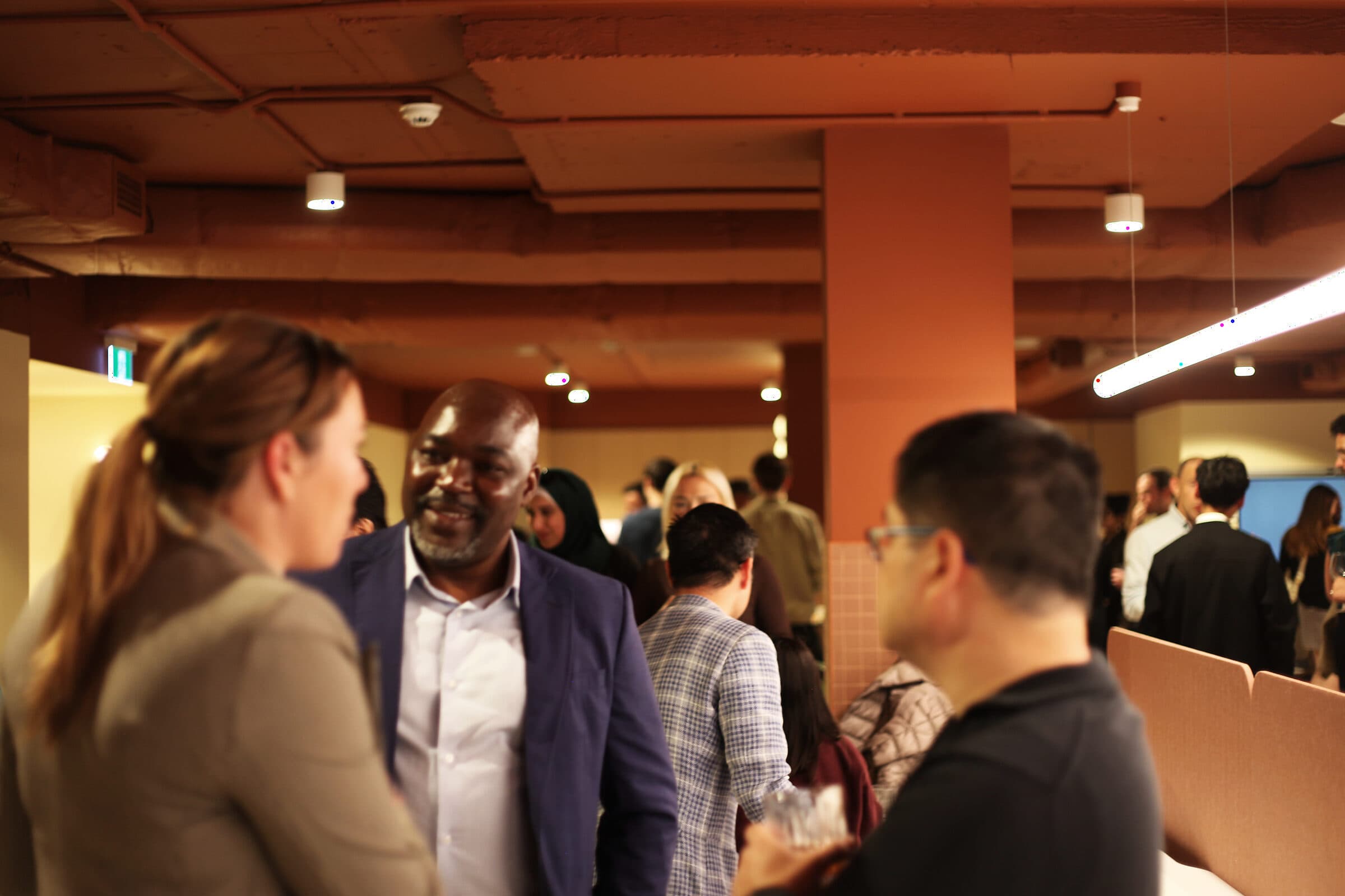Two founders deep in conversation