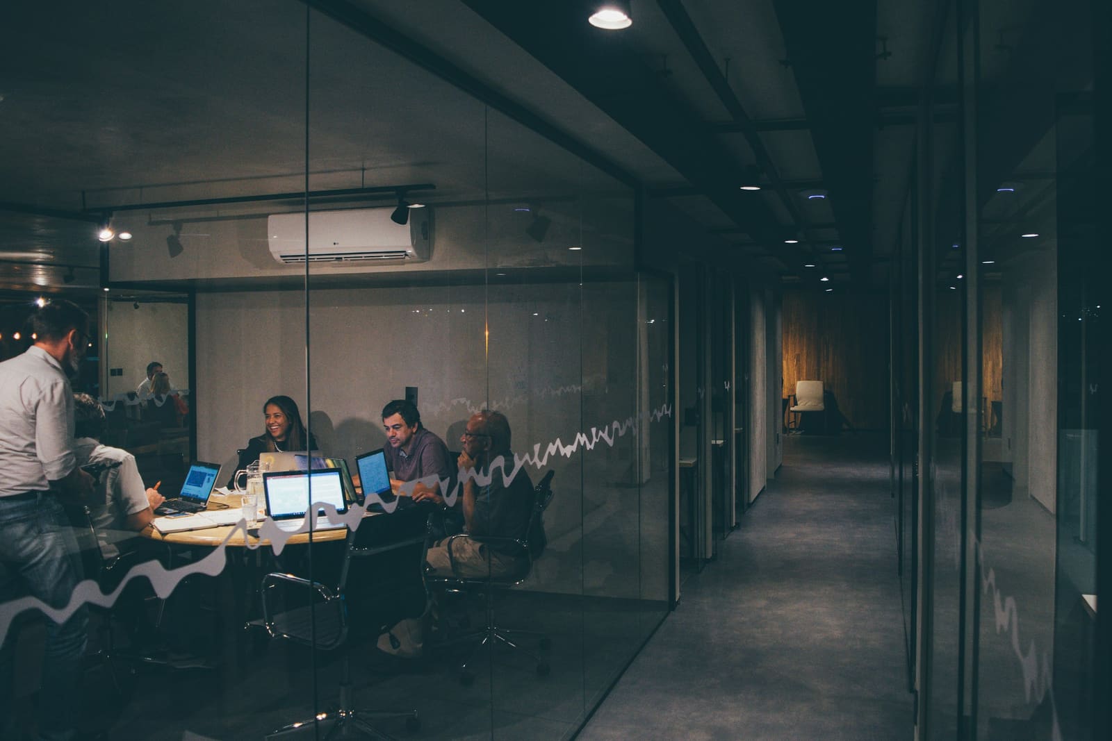 A group meeting in a bright office